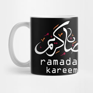 Ramadan Kareem Typographic English and Arabic Mug